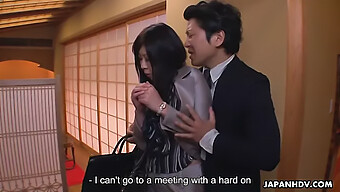 Japanese Office Worker Submits To Her Superior At A Dining Establishment