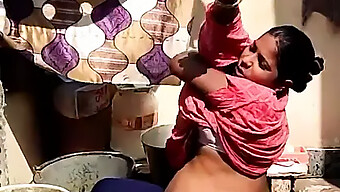 Desi Mom Enjoys A Steamy Outdoor Shower In This Indian Porn Video