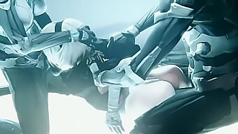 Nier Automata'S 2b Gets A Hardcore Blowjob