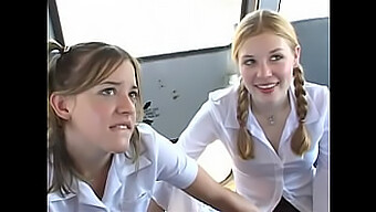 Cute Teens Give Oral And Engage In Sex On Schoolbus In Hd