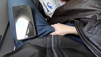 Amateur Teen Gets A Handjob And Blowjob On A Public Flight