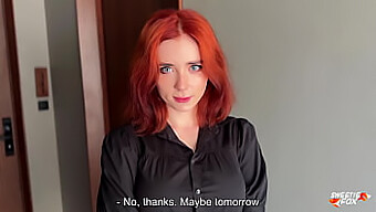 A Stunning Redhead Visits My Place For Rough Sex After Being Turned Away