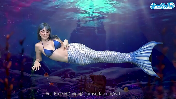 Mermaid Se Răsfăț În Joacă Solo Până Când Devine Și Mai Excitată