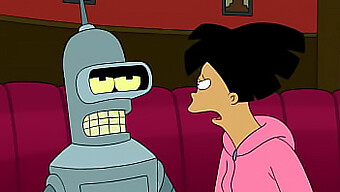 Amy And Bender In A Hot And Steamy Cartoon Porn Video