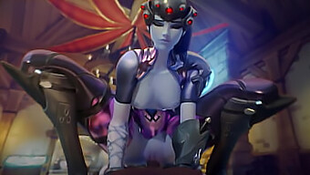 Compilație 3d Hentai Cu Dva, Mercy Și Pula Lui Widowmaker Călare