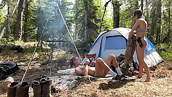 Couple'S First Camping Trip Turns Sexy