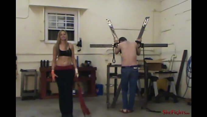 Taylor Dawn'S Training Session With A Whip