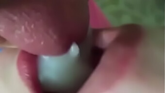 Redhead Takes A Cumshot In Her Mouth