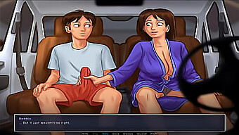 Steamy Visual Novel With A Hot Teen And Big Natural Tits.