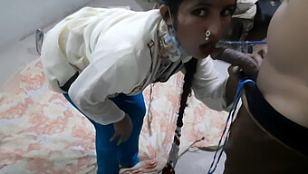 Desi Maid Gives A Deepthroat Blowjob And Cums In House