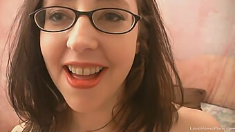 Girl With Glasses Enjoys Oral Sex