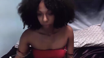 Mars May, A Curly Black Girl, Enjoys Masturbation