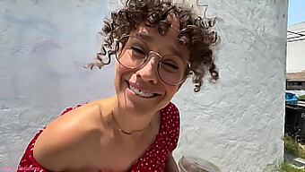 Curly-Haired Milf Enjoys Taboo Encounter With Smaller Man