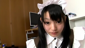 Konoha, The Japanese Girl, Shows Off Her Skills In A Maid Costume