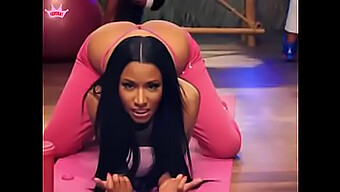 Nicki Minaj Zažívá Své Nejžhavější Okamžiky Na Pódiu S Hladkou Kundičkou A Vyholeným Zadečkem.