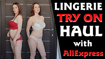 Store Naturlige Bryster Teen Aliexpress (18+) Modeller Lingeri Haul