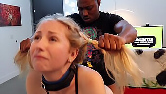 Interracial Bdsm: White Girl Punished With Big Black Cock