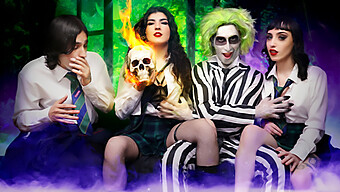 Get Ready For A Wild Ride With Beetlejuice Xxx Parody