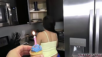 Russian Teen Gives Blowjob To Her Boyfriend On His Birthday