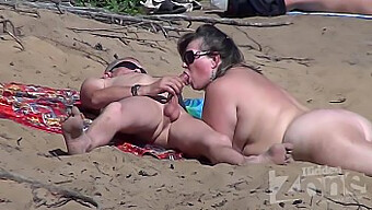 Amateur Nudist Blowjob On The Beach